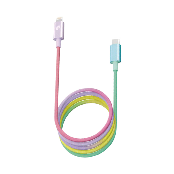 1-8017a24155b74d0faa5cc14ceec89c7b Cáp Type-C to Lightning MFI Umetravel MF2 1m RAINBOW - Ảnh 1
